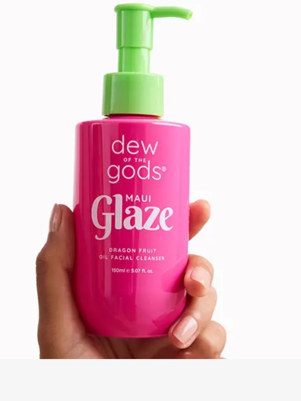 DEW OF THE GODS Maui Glaze Dragon Fruit Oil Facial Cleanser